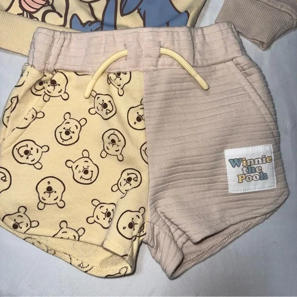 Disney Winnie the Pooh Kids 2 piece Set - Cream and Beige - Picture 2 of 7